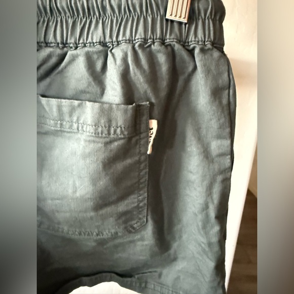 Pact|Women’s casual stretch waist shorts in organic cotton,deep teal color•Large - Picture 6 of 12